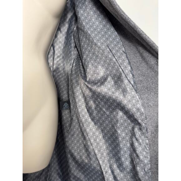 Anne Klein Notch Collar Wool And Cashmere Button Coat Gray Size 16 - Picture 9 of 11